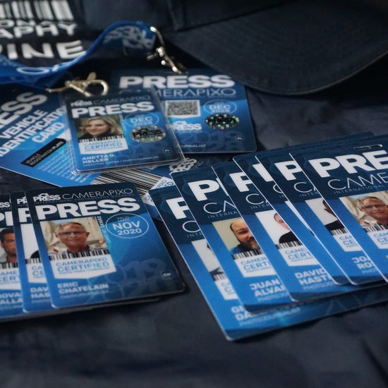 Press card passes for video journalists and bloggers
