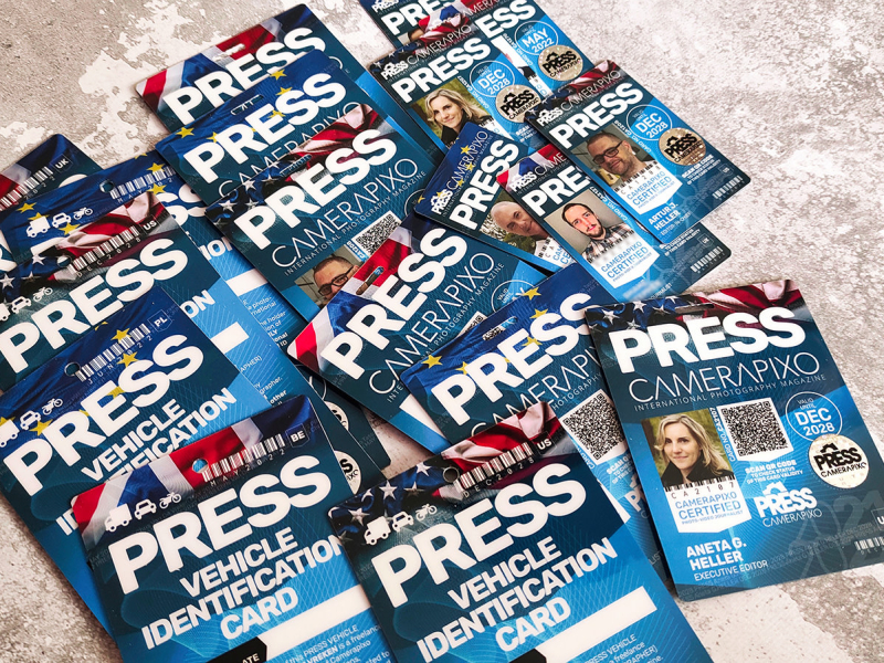 Photography magazine support for Press ID Card and freelancer