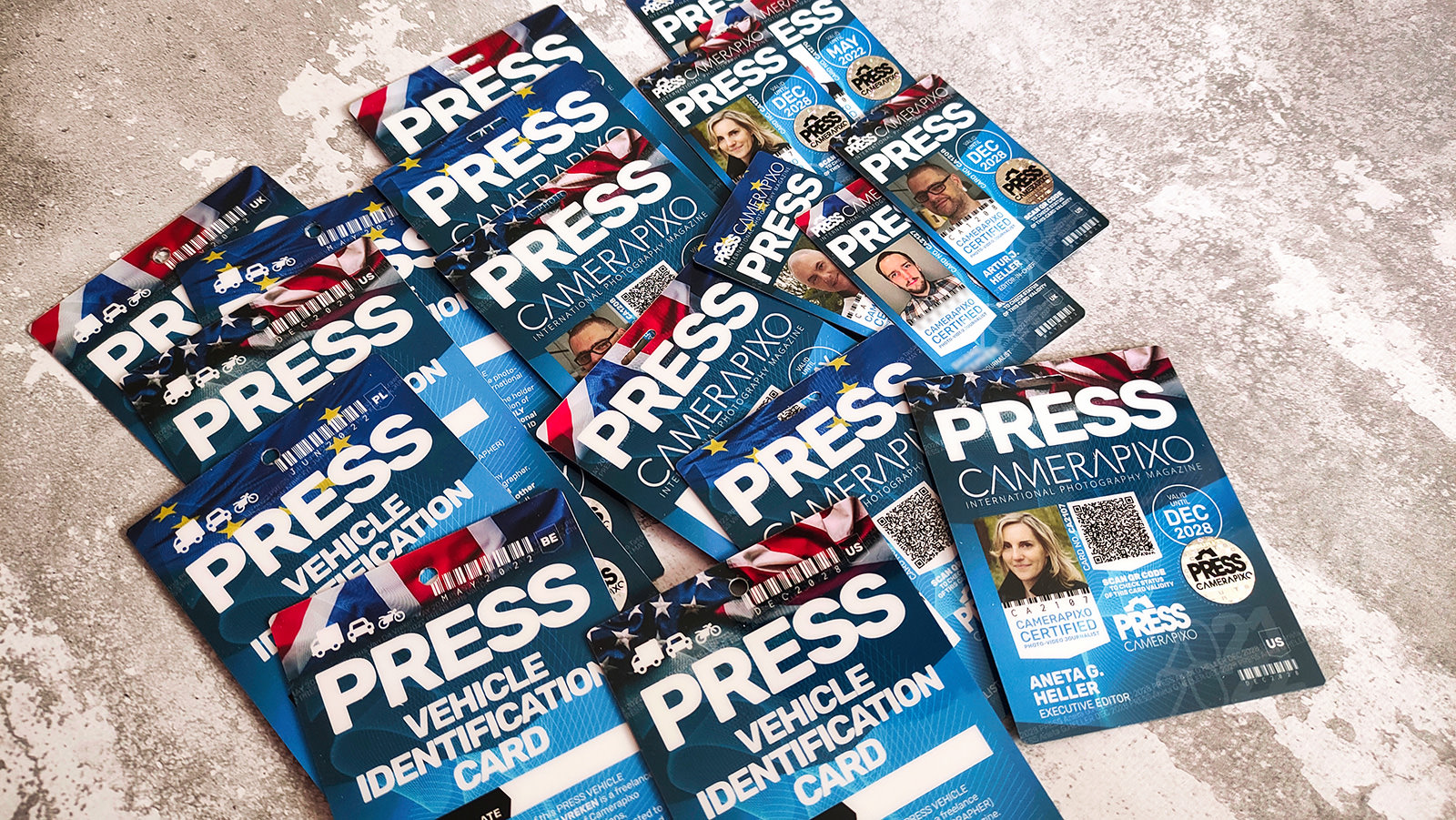 Photography magazine support for Press ID Card and freelancer