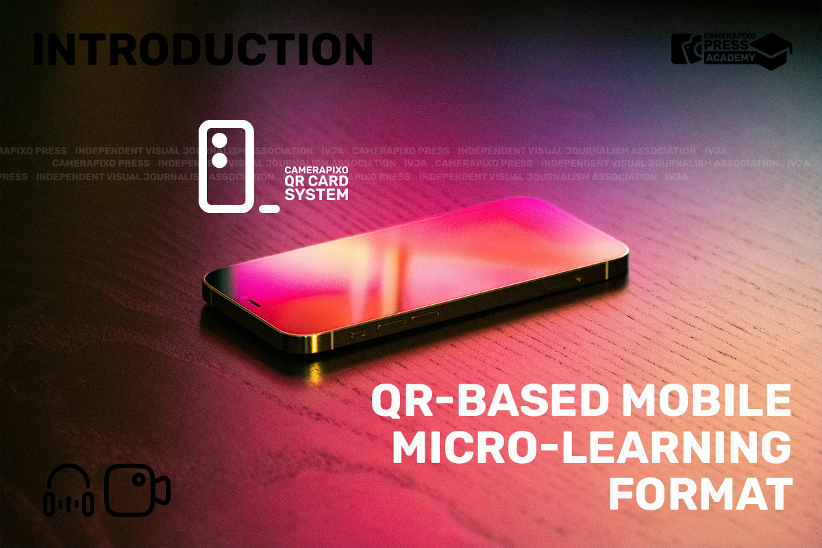 QR BASED Mobile micolearning system created by Camerapixo Press Patform.