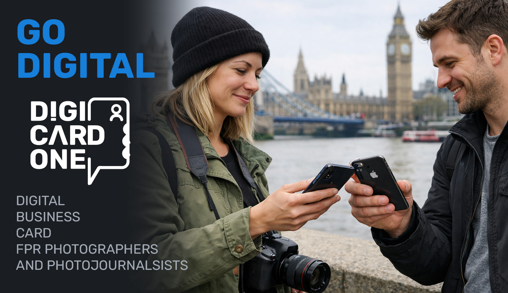 Digital business card for photographers - DigiCardOne - GO DIGITAL