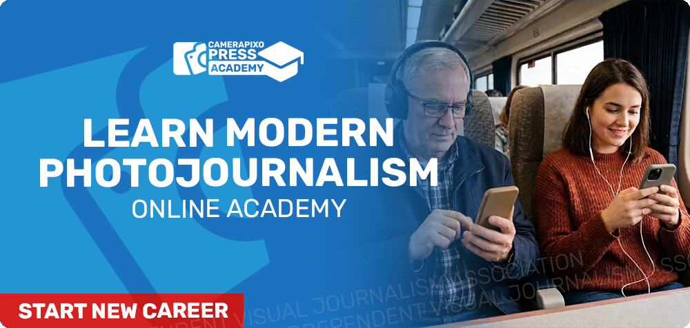 Learn Modern Photojournalism - Online Academy for Photographers, content creators, journalists, freelancers