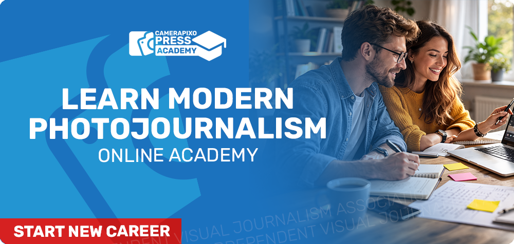 Learn photojournalism in Camerapixo Press Online Academy