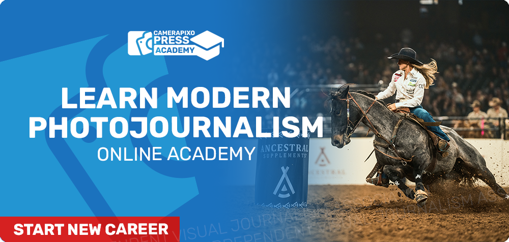 Learn online about photojournalism in our online academy using our QR CARD SYSTEM with audio narration anytime anywhere