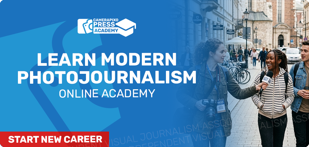 Learn photojournalism in Camerapixo Press Online Academy