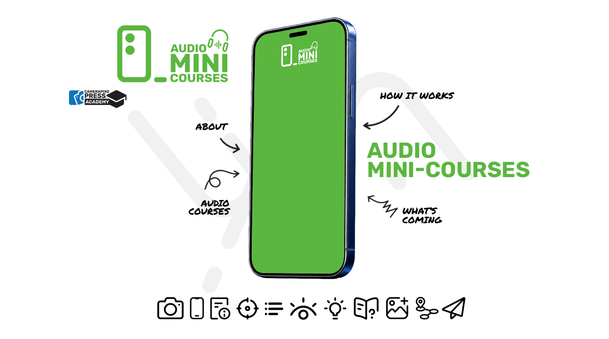 Audio Mini-Courses by Camerapixo Press for Academy Online