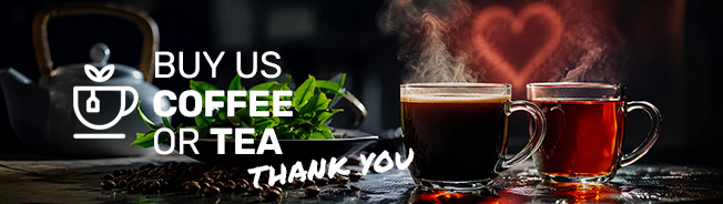 be kind and buy us coffee or tea